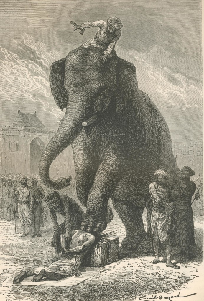 elefante carnefice a Baroda - Rousselet