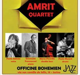 L’Amrit Quartet scalda di Jazz le Officine Bohemien