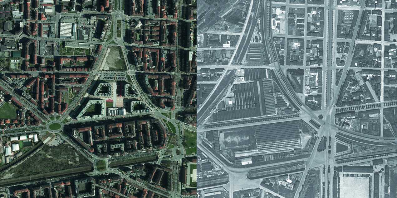 Il giro della città in ottant’anni di fotografie dal cielo. Visibili all’Urban Center Metropolitano.