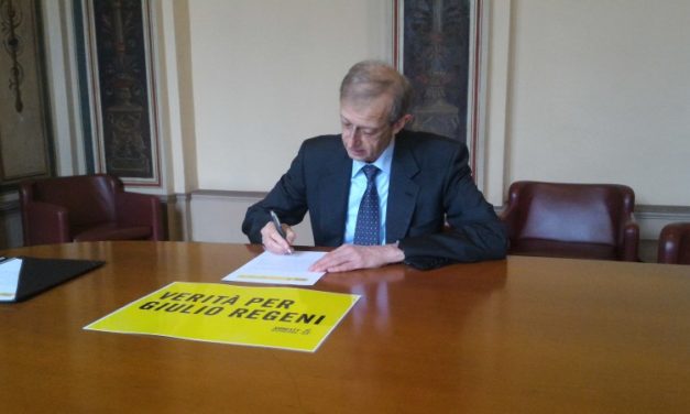"Verità per Giulio Regeni" la campagna lanciata da Amnesty International sottoscritta dalla città.