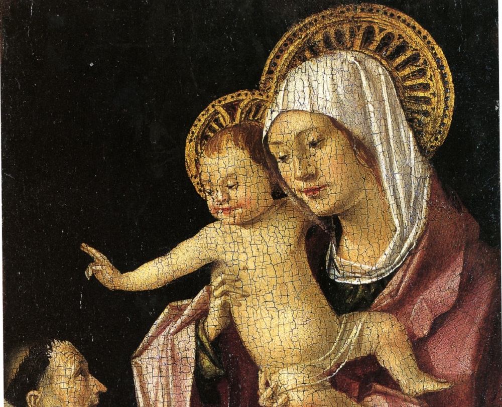 madonna con bambino benedicente