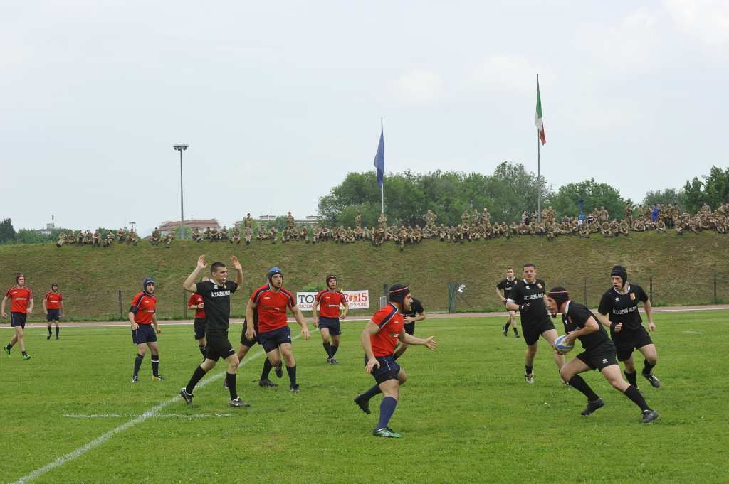 Esercito - incontro di rugby in piazza d'Armi