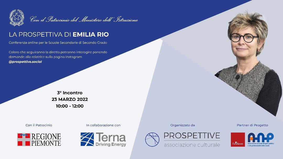 L’Associazione Prospettive con Emilia Rio, Direttrice People Organization di Terna.